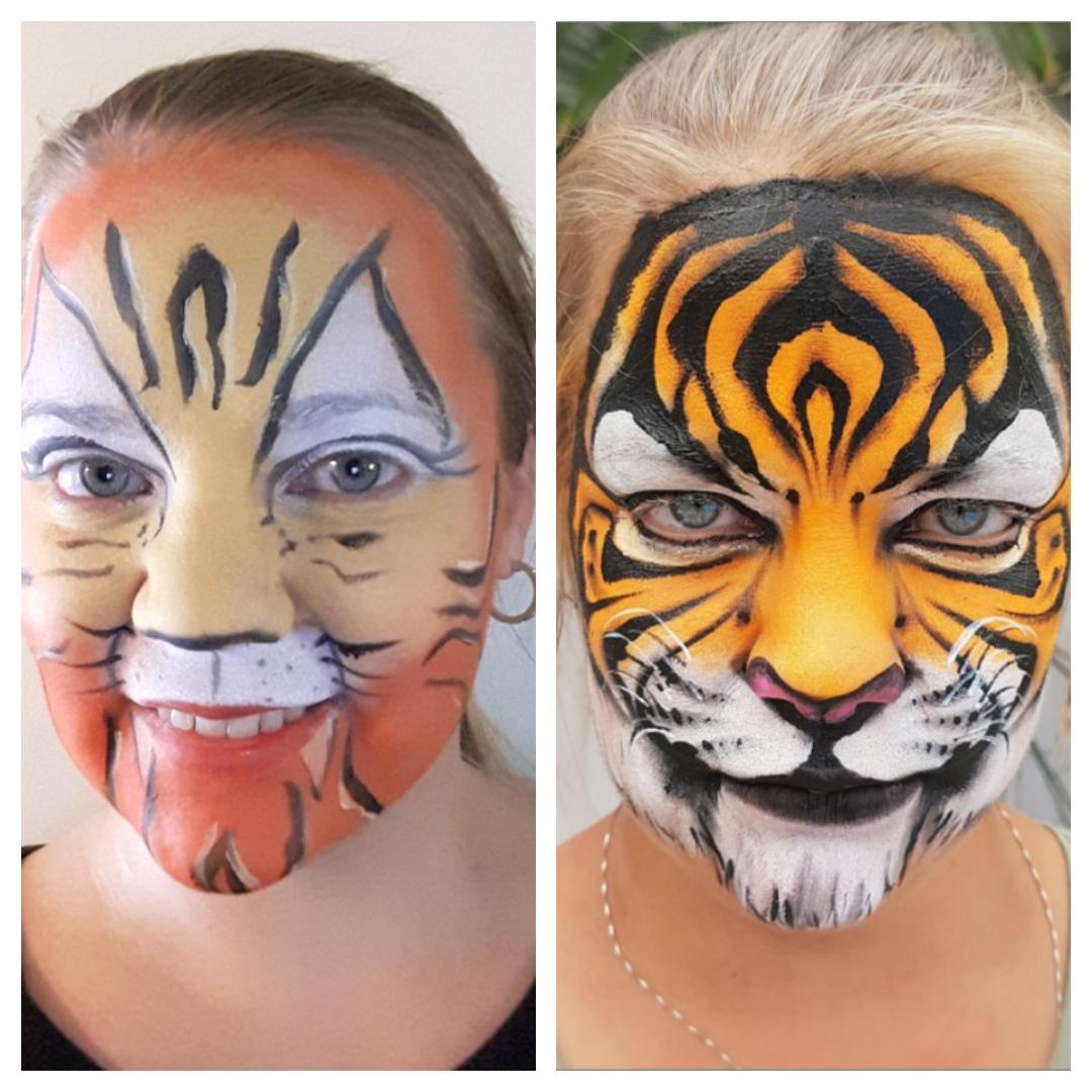 Facepainting "Then and Now!" Linnéa Önnerby Novak's Progress Video