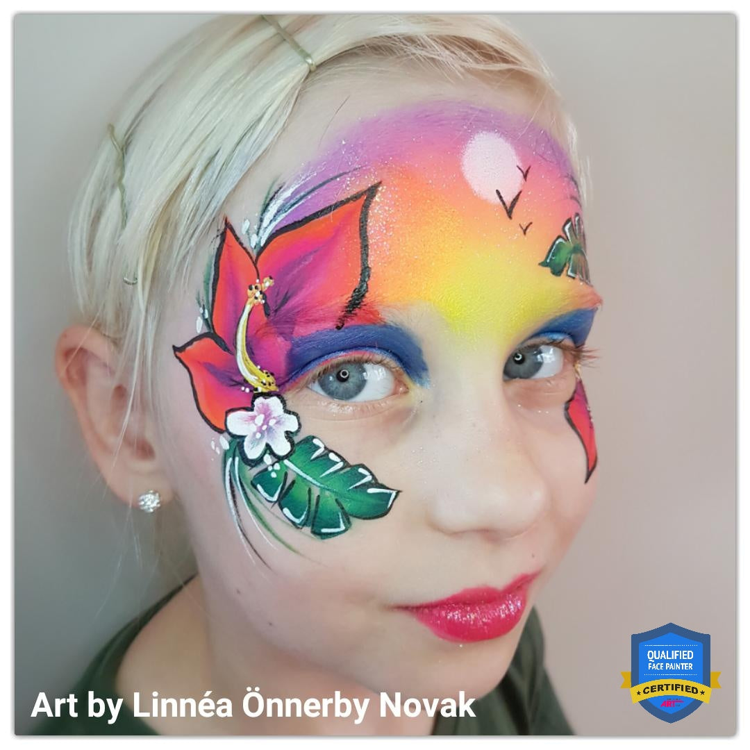 Tropical Girl Face Paint by Linnéa