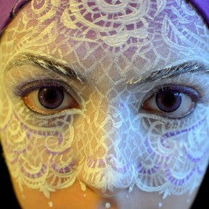 Lace Veil Face Paint Tutorial