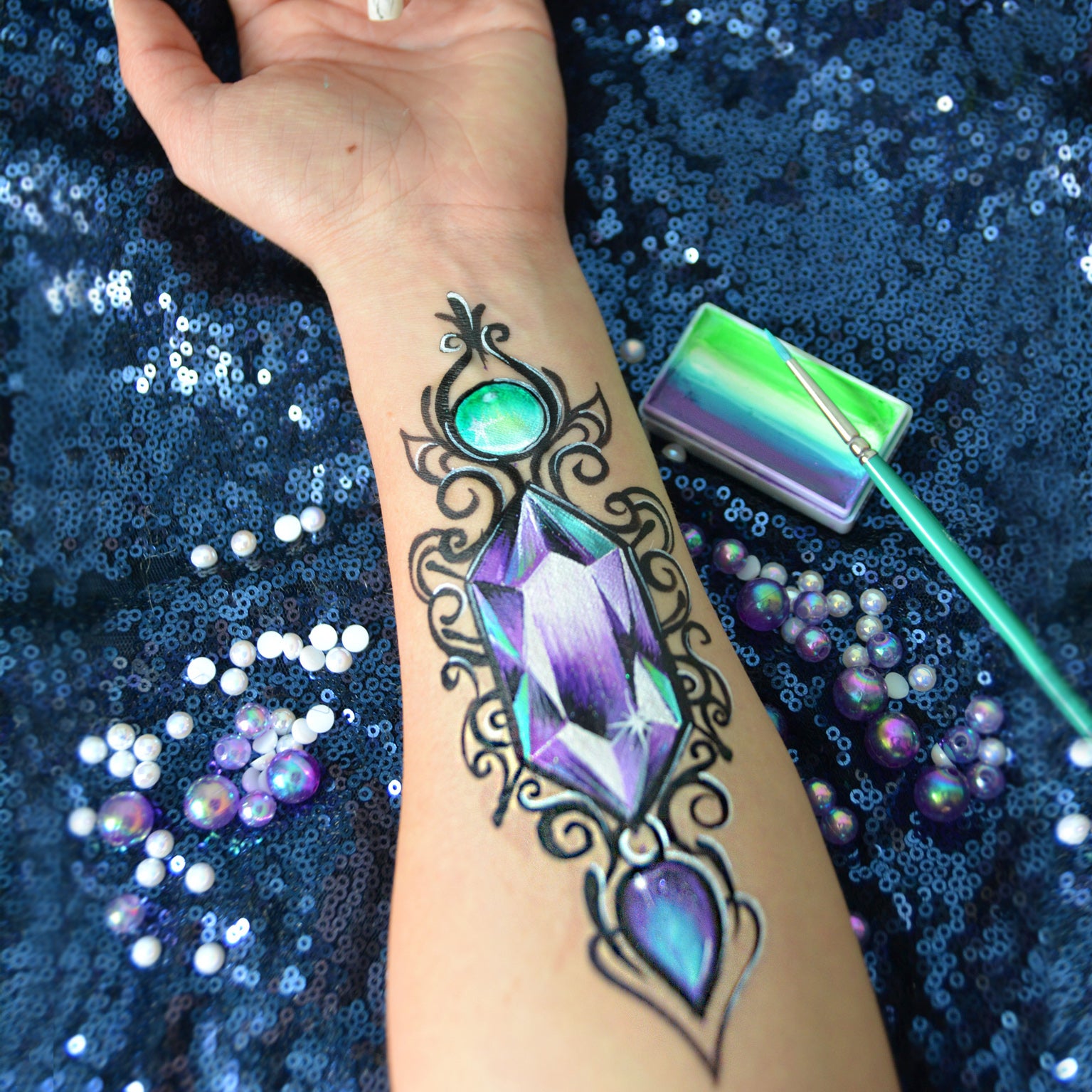 Jewel Ornament Body Art by Natalia Kirillova