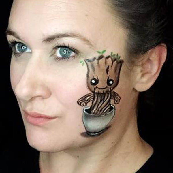 Dancing Groot Cheek Art by Marina