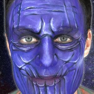 Thanos Makeup Video by Kellie Burrus