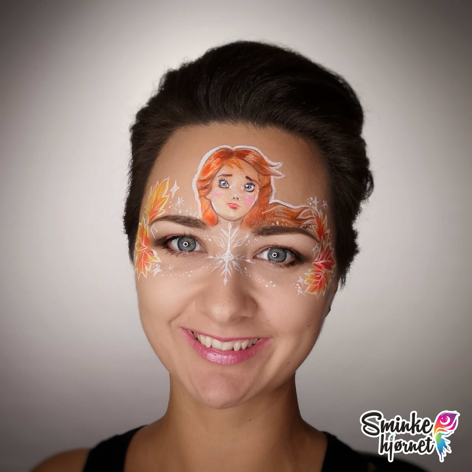 Frozen 2 Anna Face Paint Video by Helene Rantzau