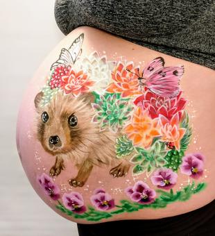 Belly Painting Tips & Tricks Video by Helene Rantzau