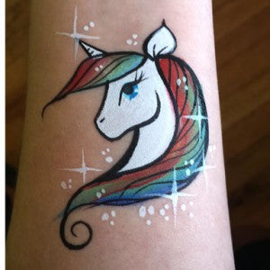 One Stroke Rainbow Unicorn Design