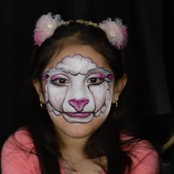 Sheep Face Paint Video by Kellie Burrus