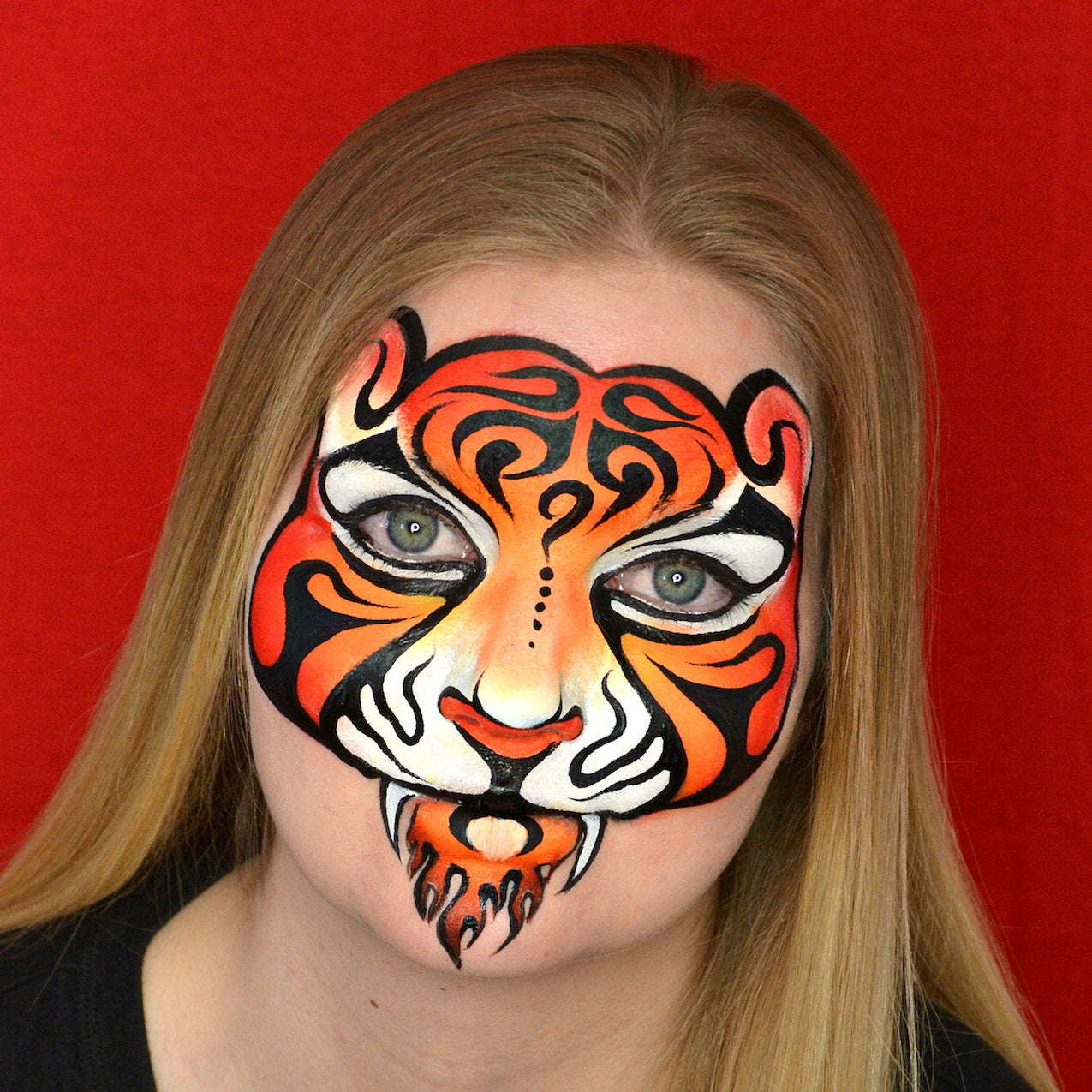 Fiery Tribal Fantasy Tiger Tutorial by Pam Kinneberg