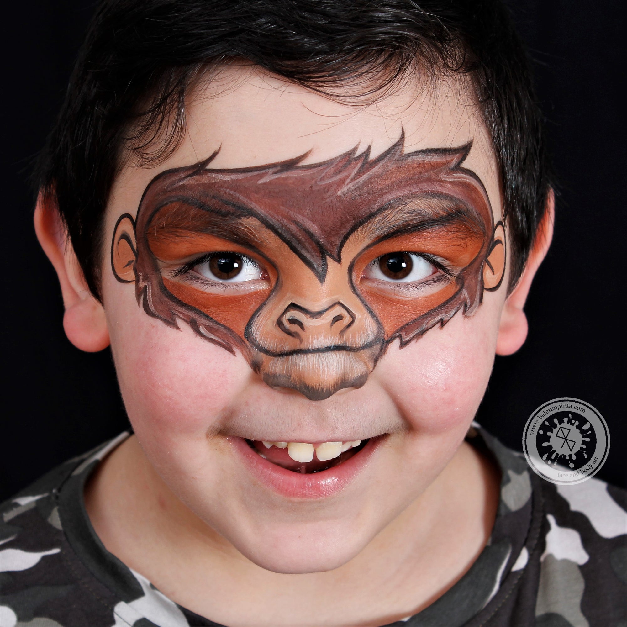 Monkey Face Paint by Belén te Pinta