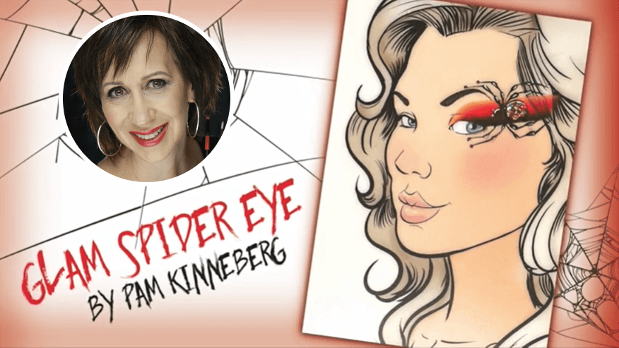 Glam Spider Eye Design by Pam Kinneberg