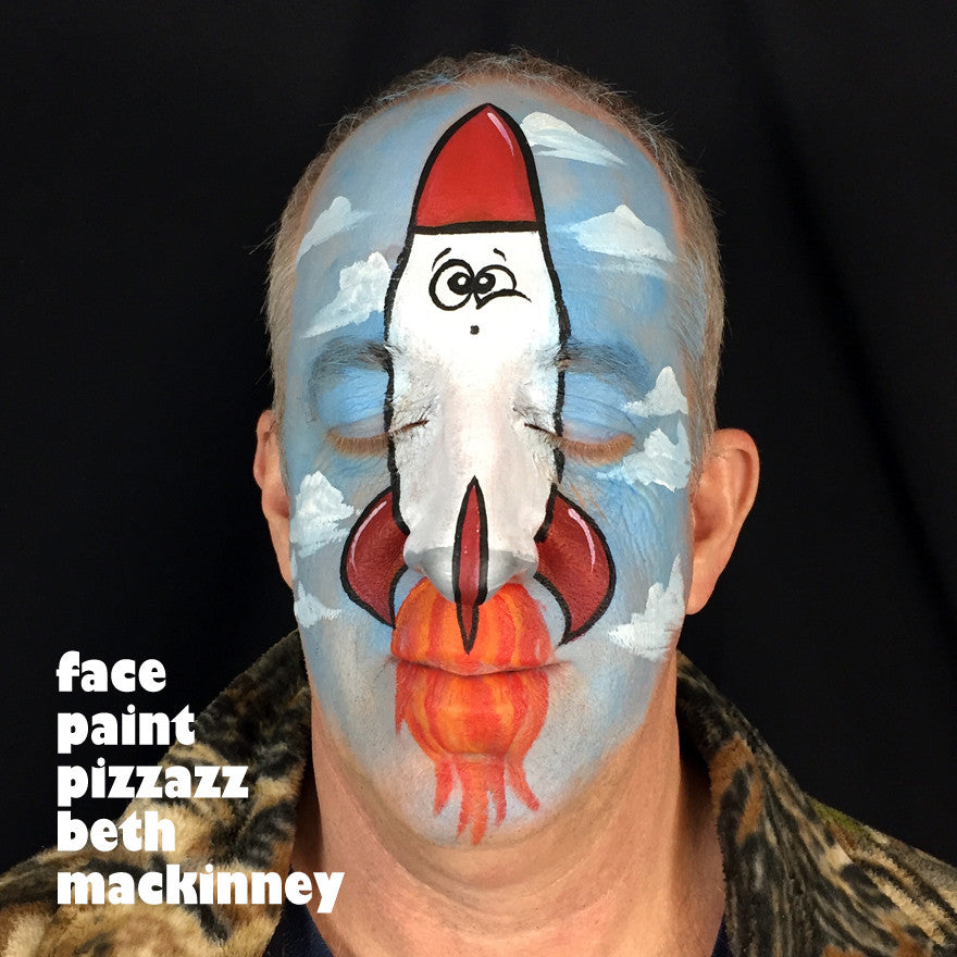 Full Face Rocket Ship Tutorial by Beth MacKinney