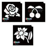 Flower, Fruit & Garden Glitter Stencils