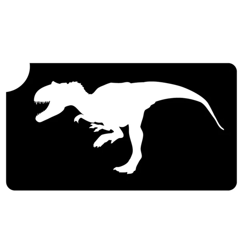 Art Factory Glitter Tattoo Stencil - T-Rex Dinosaur 134 (5/PK)