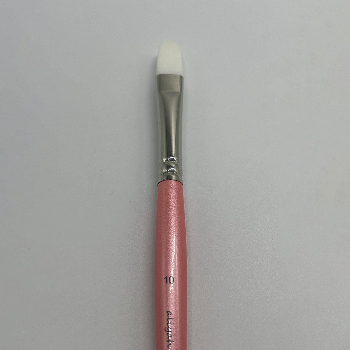 Aliyah Brush - White Taklon Filbert 10