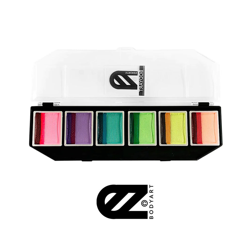 EZStrokes Body Art Susy Amaro UV GLOW Cotton Candy Palette