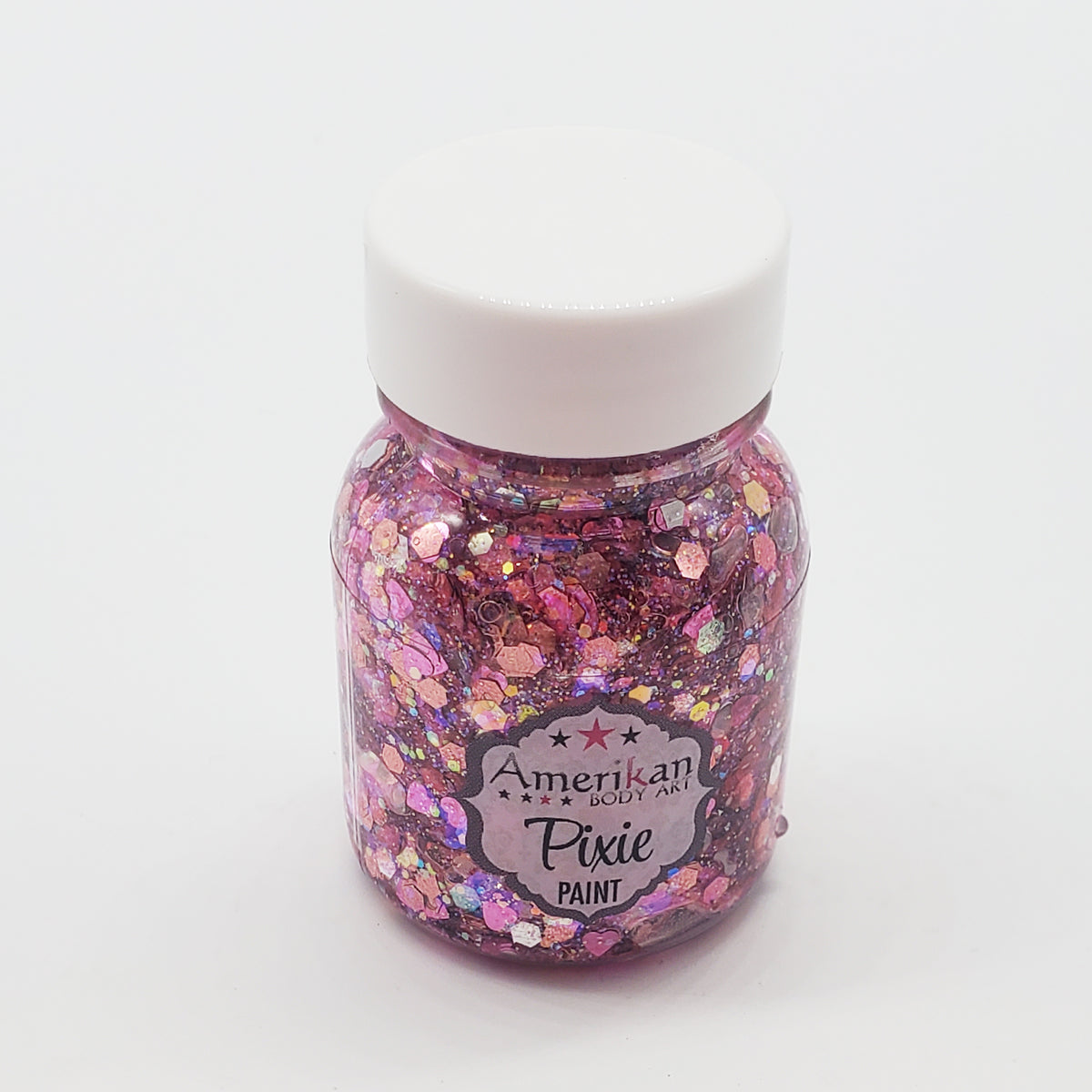 Amerikan Body Art Pixie Paint Glitter Gel - Pretty in Pink (1 oz/4 oz)