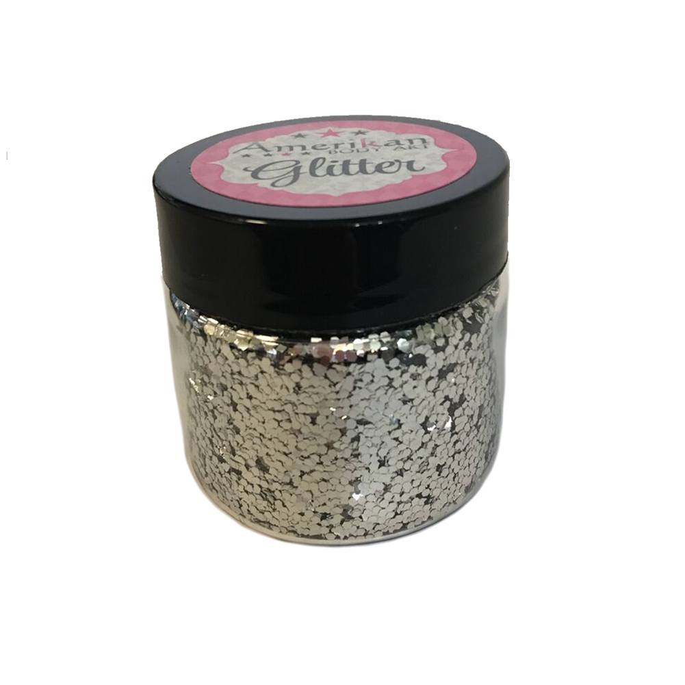 Amerikan Body Art Chrome Silver Chunky Glitter