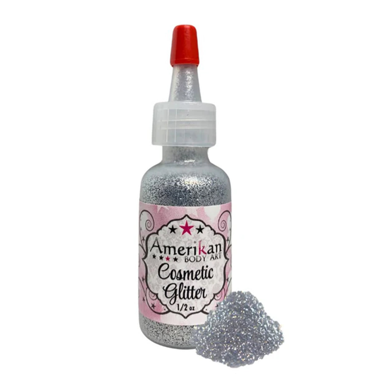 Amerikan Body Art Cosmetic Glitter - Chrome Silver (Opaque)