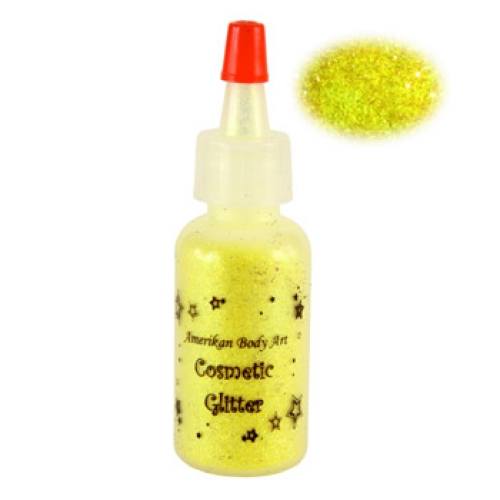 Amerikan Body Art Opaque Glitter - Electric Yellow (0.5 oz)