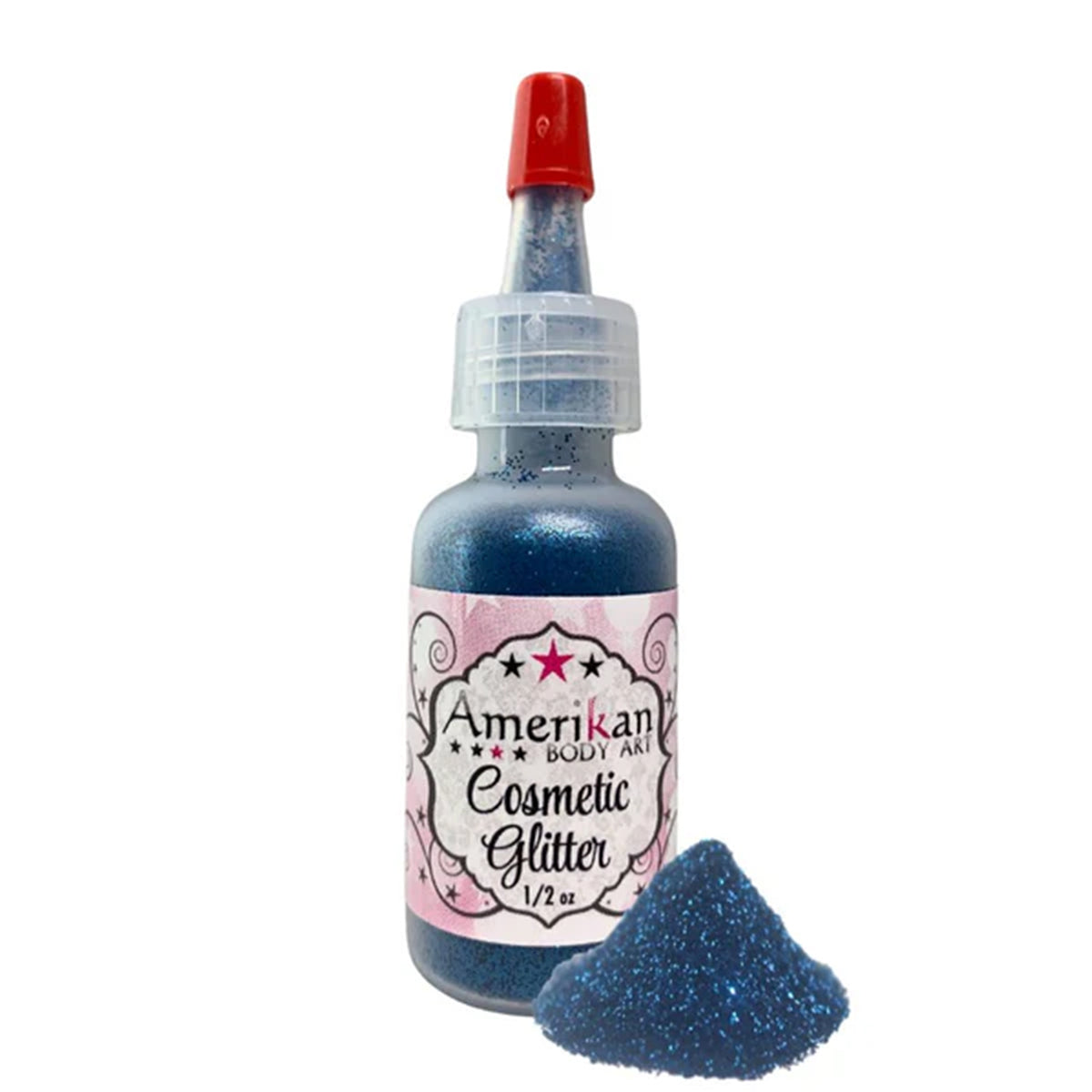 Amerikan Body Art Opaque Glitter - Midnight Blue (0.5 oz)