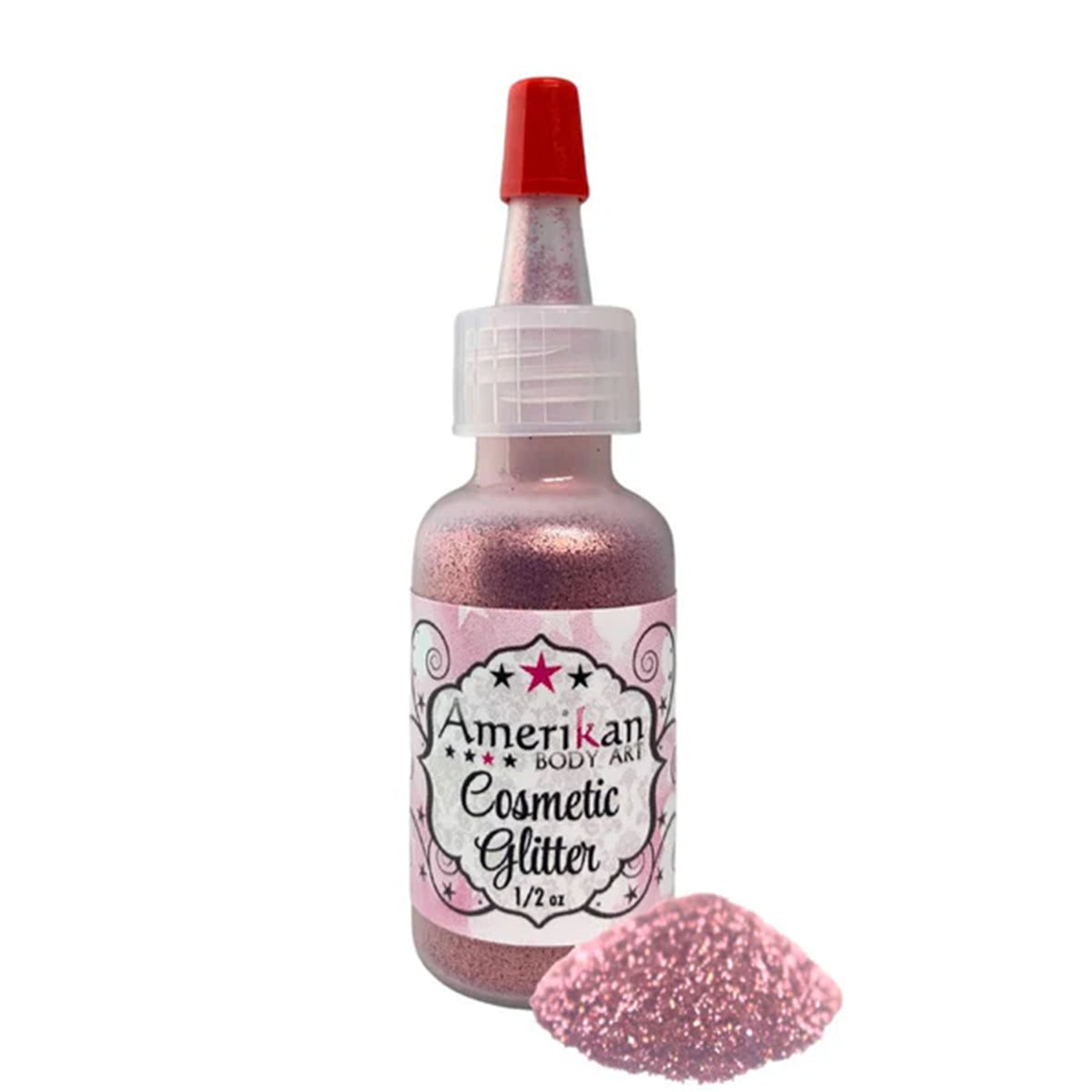 Amerikan Body Art Cosmetic Glitter - Rose (Opaque) (0.5 oz)