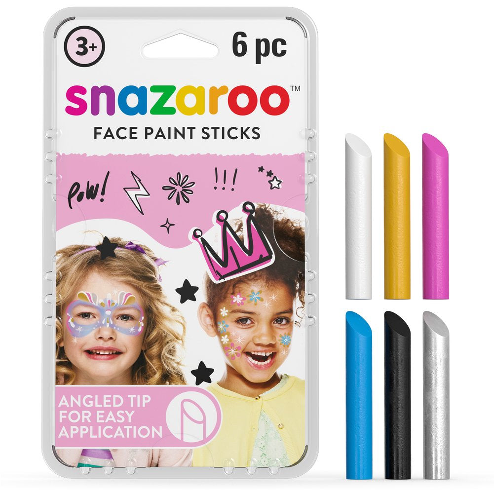 Snazaroo Girl&#39;s Face Painting Crayons (6 Colors)