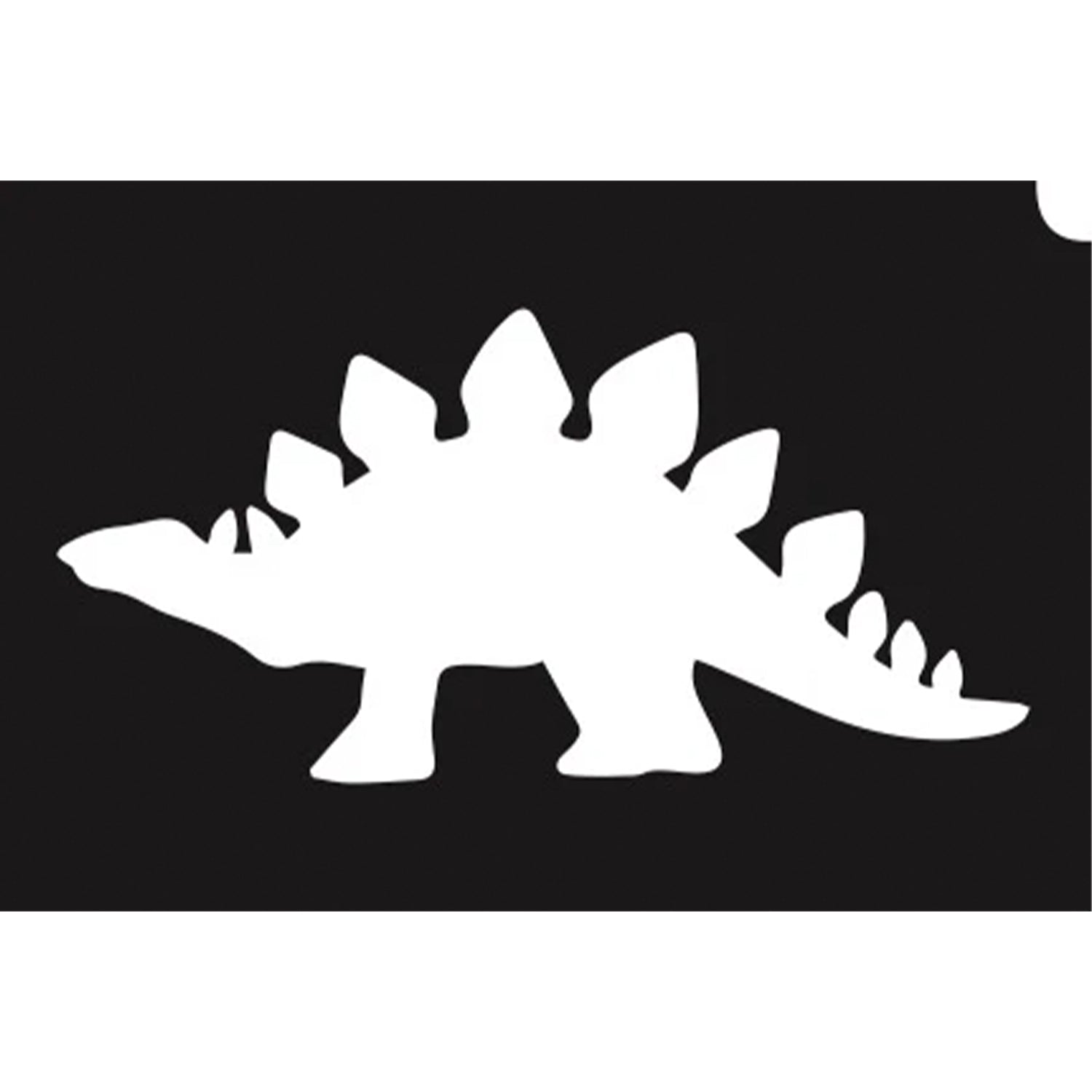 Glimmer Body Art Glitter Tattoo Stencils - Stegosaurus (5/pack)