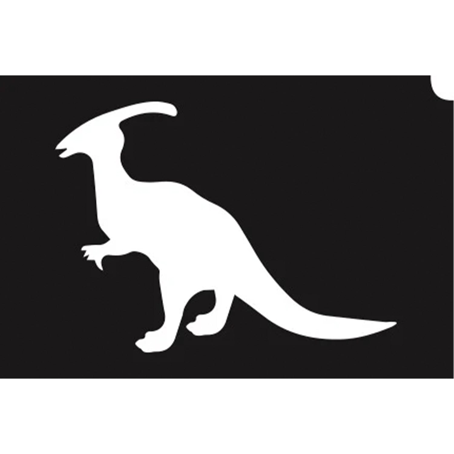 Glimmer Body Art Glitter Tattoo Stencils - Parasaurolophus (5/pack)