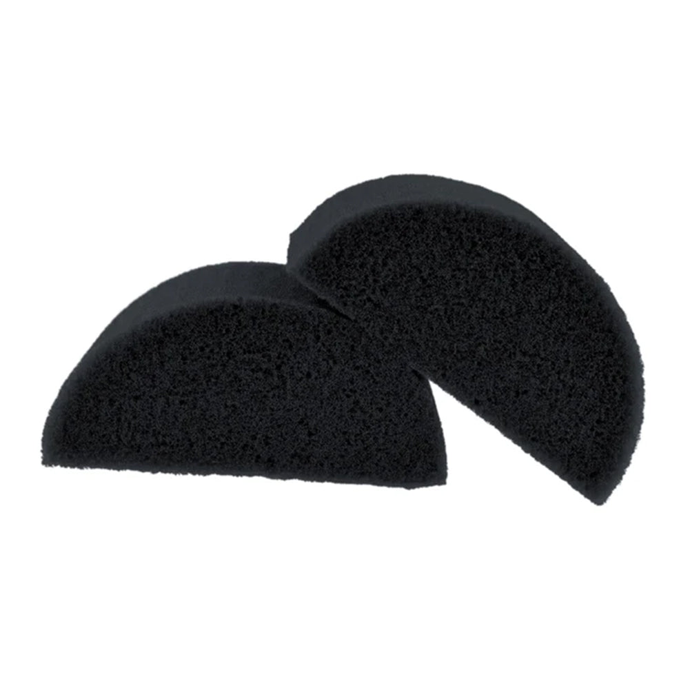 Fusion Body Art Half Round Face Paint Sponges - Charcoal Black(2/PK)