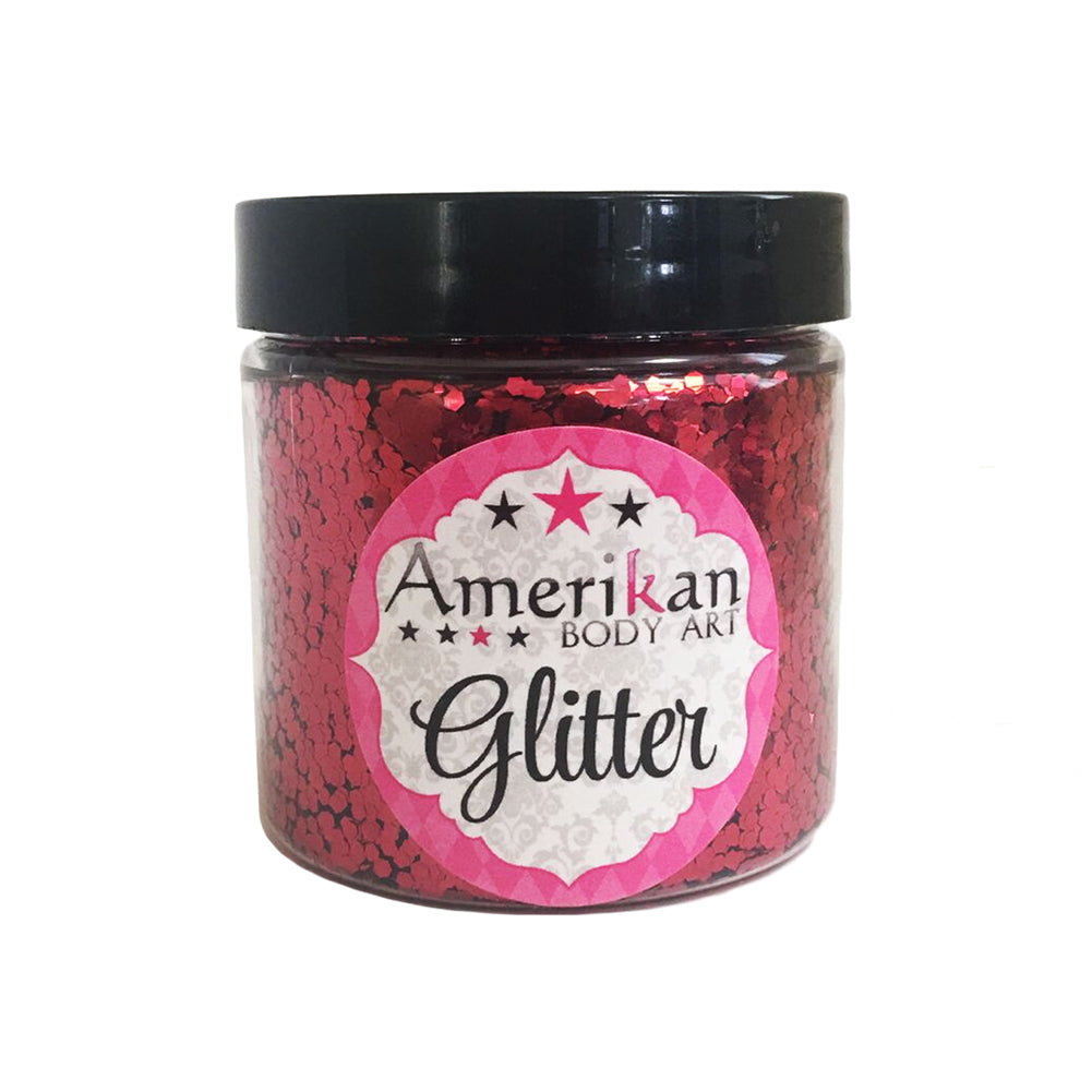 Amerikan Body Art Firetruck Red Chunky Glitter