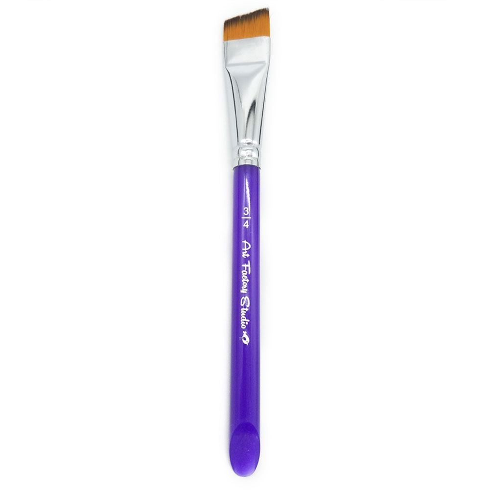 Art Factory Studio Brush - Acrylic Handle Angle (3/4&quot;)