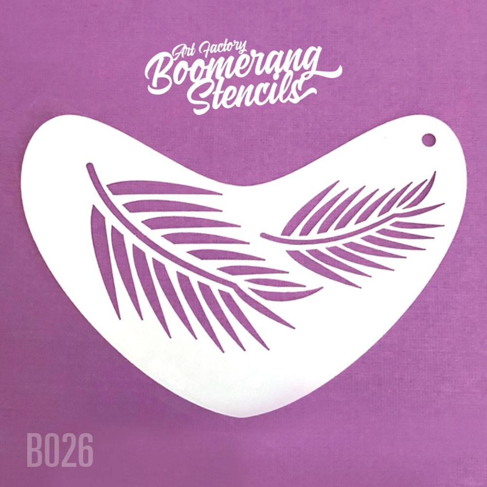 Art Factory Boomerang Stencil - Fern (B026)