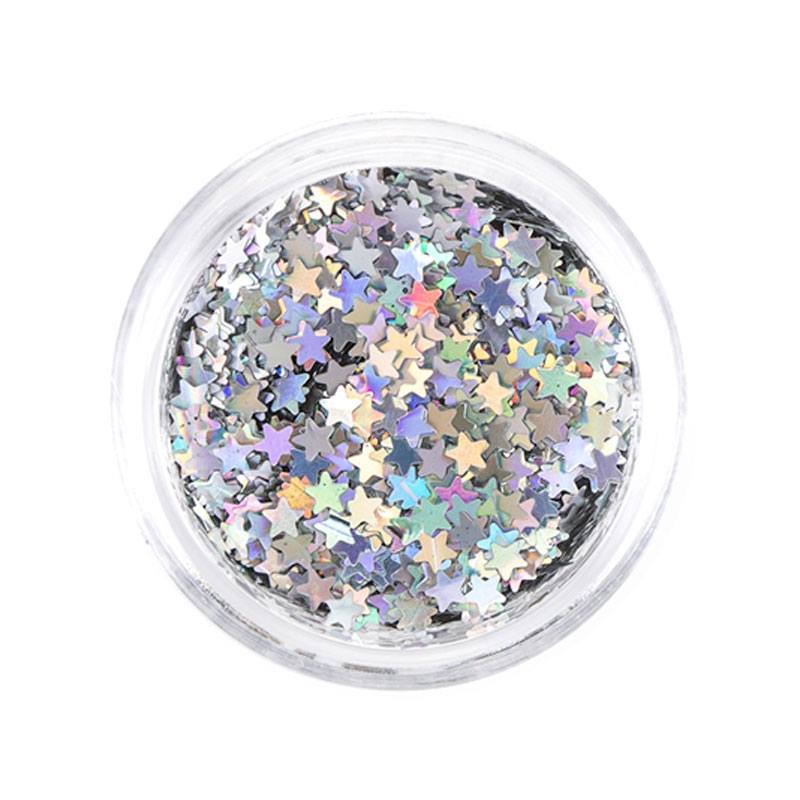 Art Factory Chunky Glitter - Silver Stars (10 ml)