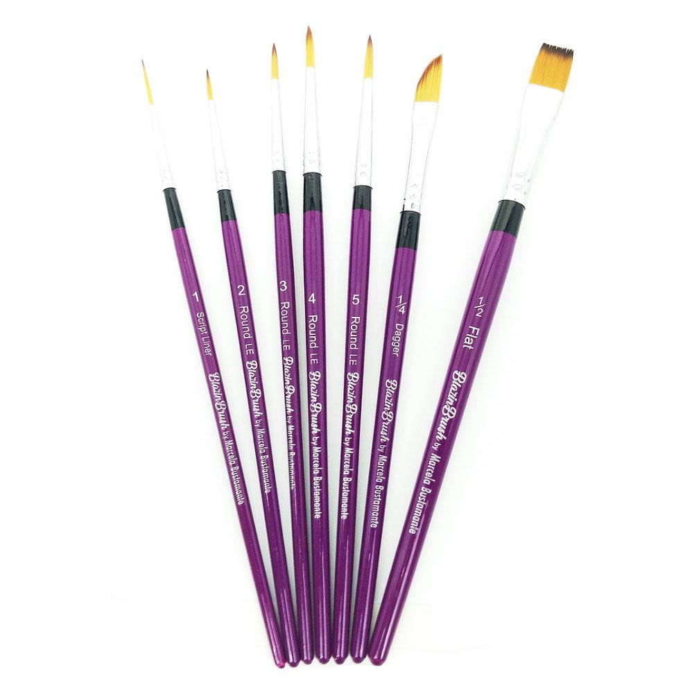 Limited Edition Blazin 7 Brush Set by Marcela Bustamante