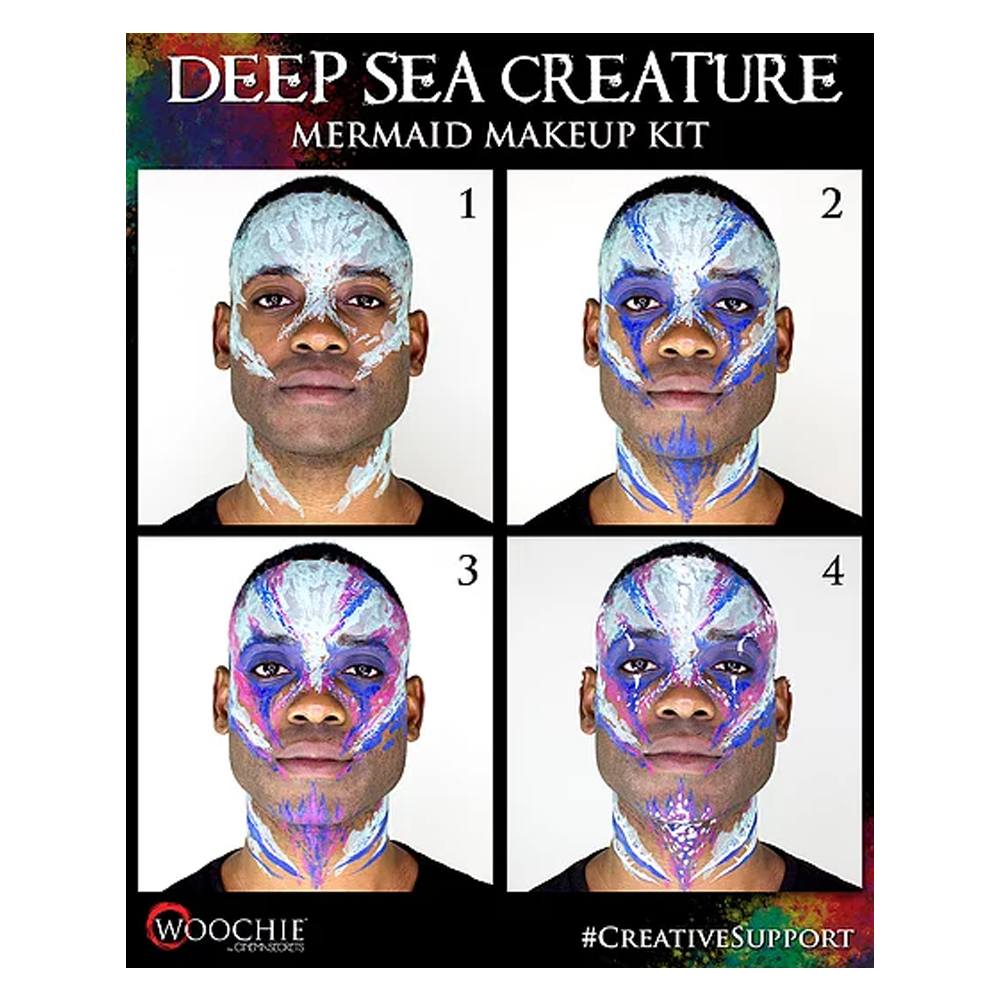 Woochie Water Activated Halloween Makeup Kit - Mermaid