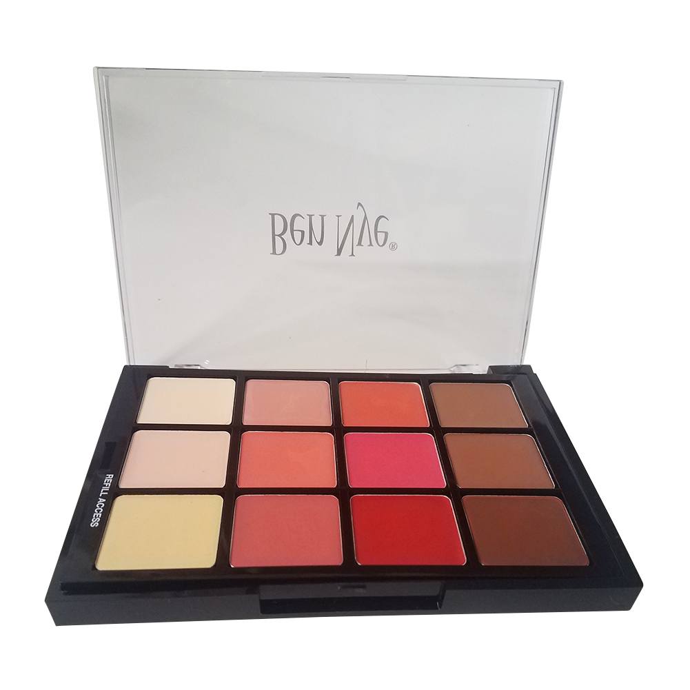 Ben Nye Studio Color Blush + Contour Palette - Light- Medium (STP-11)