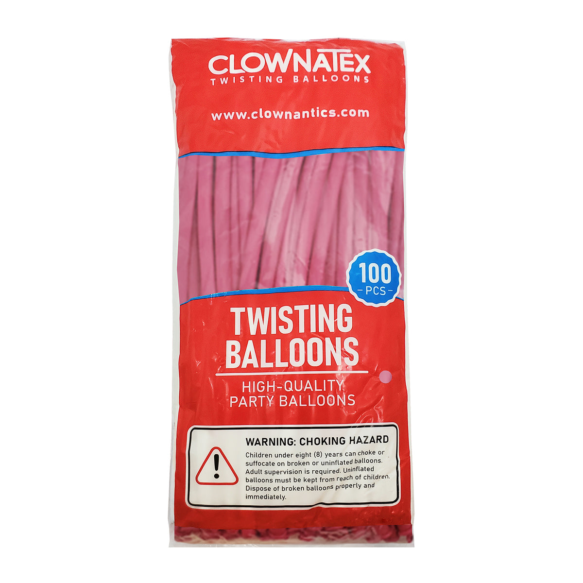 Clownatex 260 Twisting Balloons - Fuchsia (100/bag)