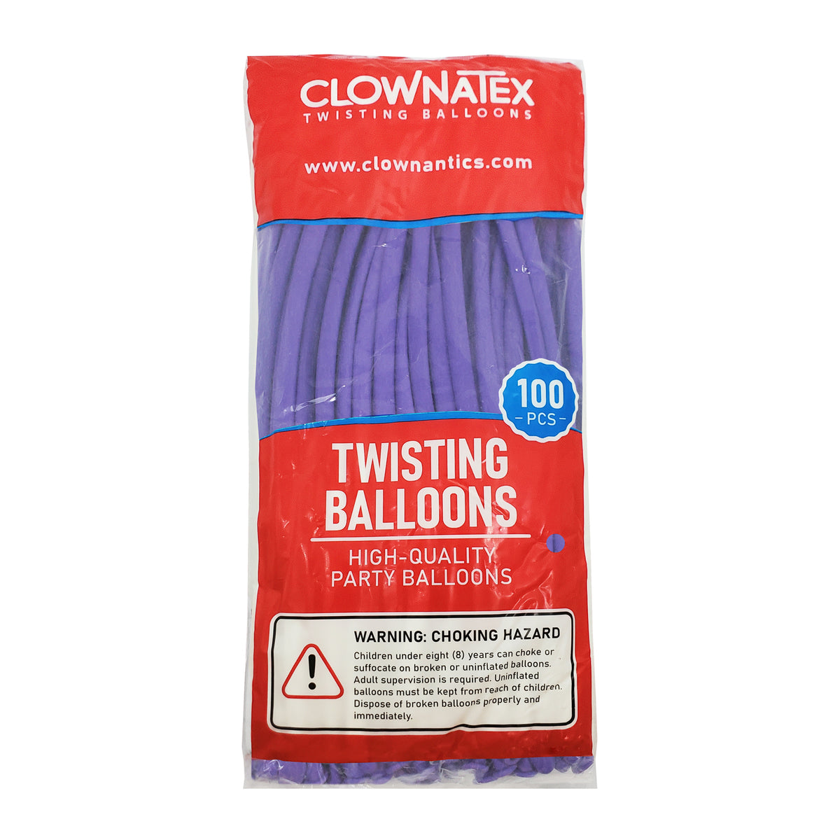 Clownatex 260 Twisting Balloons - Lilac (100/bag)