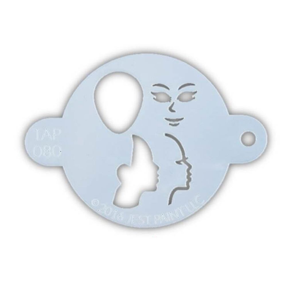 TAP Face Painting Stencil - Princess Face (080)