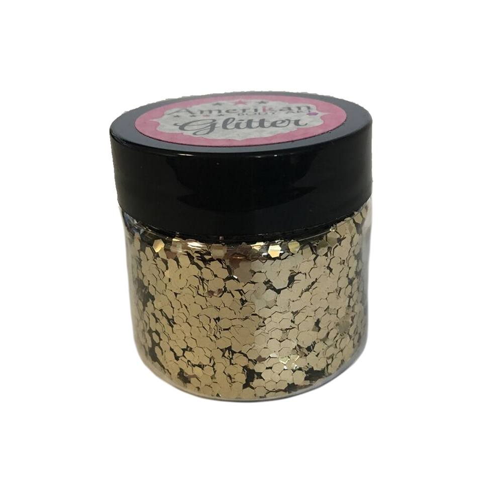 Amerikan Body Art Champagne Gold Chunky Glitter (1 oz)