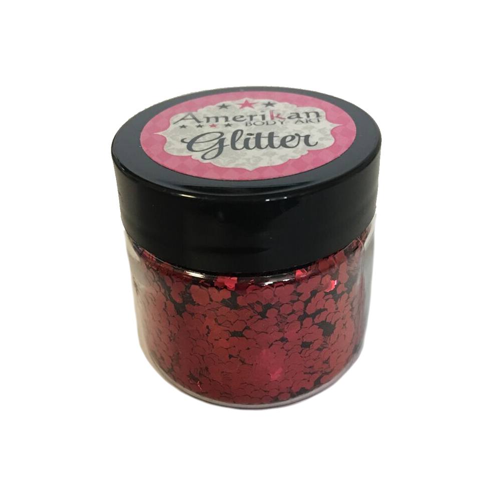 Amerikan Body Art Firetruck Red Chunky Glitter (1 oz)