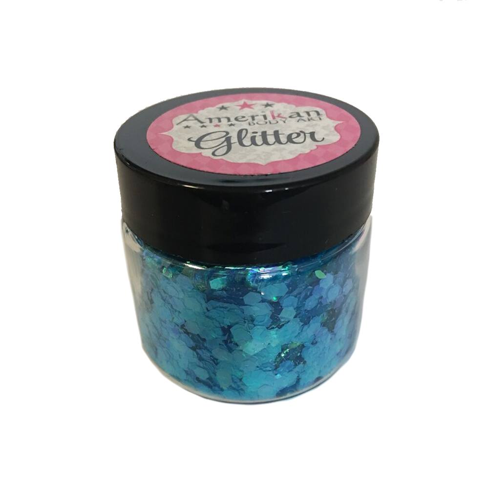 Amerikan Body Art Glacier Blue Chunky Glitter (1 oz)