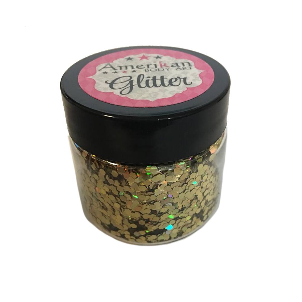 Amerikan Body Art Holographic Gold Chunky Glitter (1 oz)