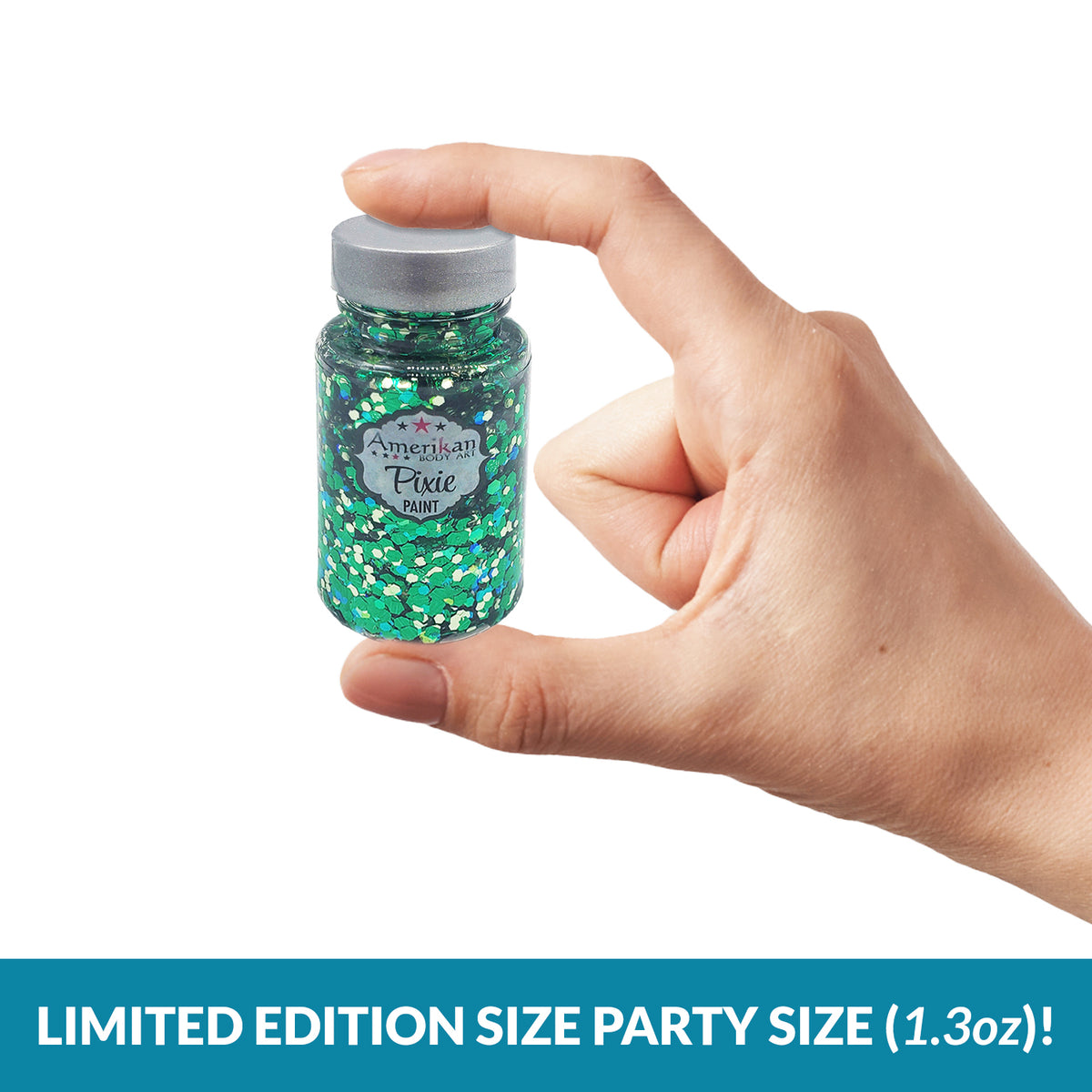 Pixie Paint Glitter Gel - Absinthe - Limited Edition Party Size 1.3 oz