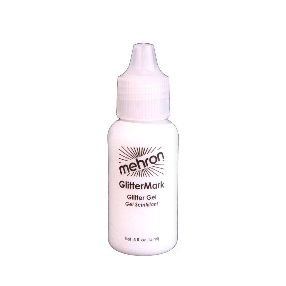 Mehron Liquid Glitter - Crystal White CW (0.5 oz)