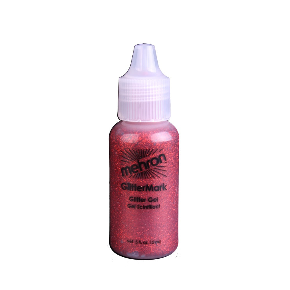 Mehron Liquid Glitter - Red R (0.5 oz)