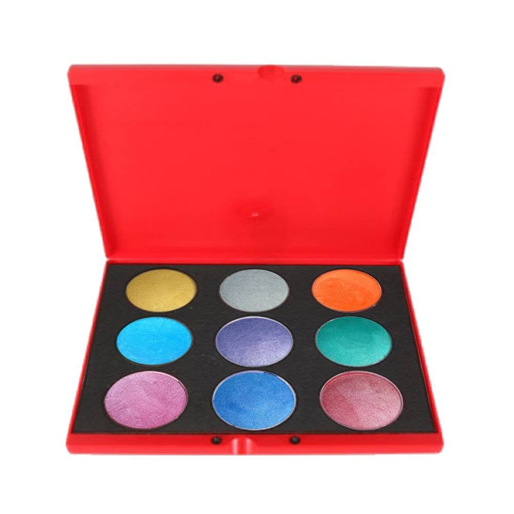 Kryvaline Metallic Face Paint Palettes (9/Colors - 30 gm)