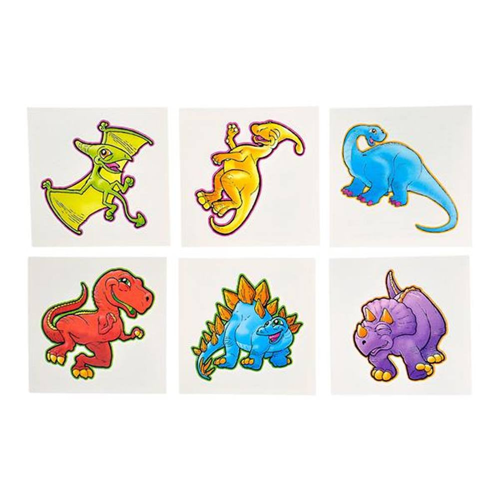 Kids Temporary Tattoos - Cute Dinosaur (144 pk)