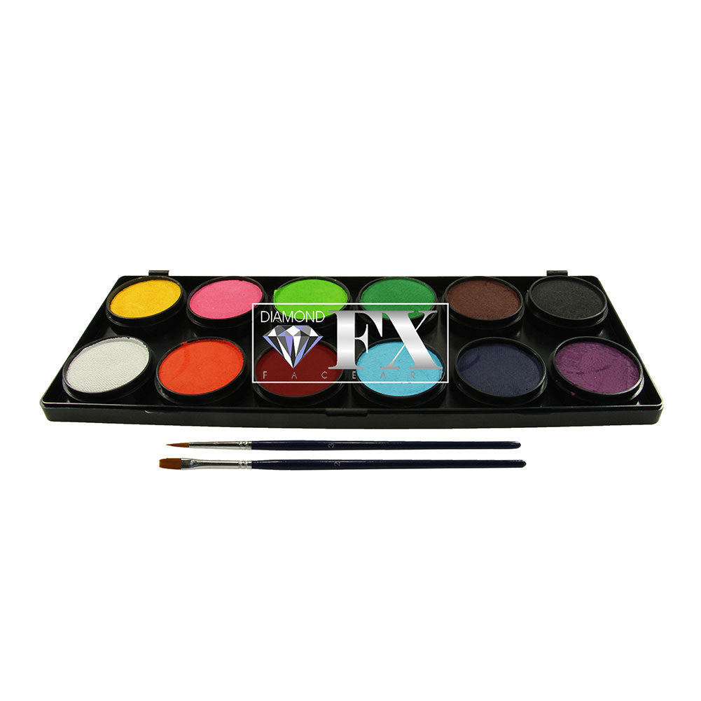 Diamond FX Face Paint Palette (12/colors - 10 gm)