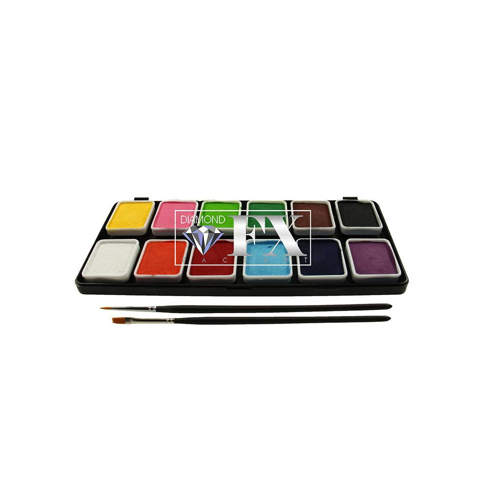 Diamond FX Face Paint Palette (12/colors - 6 gm)