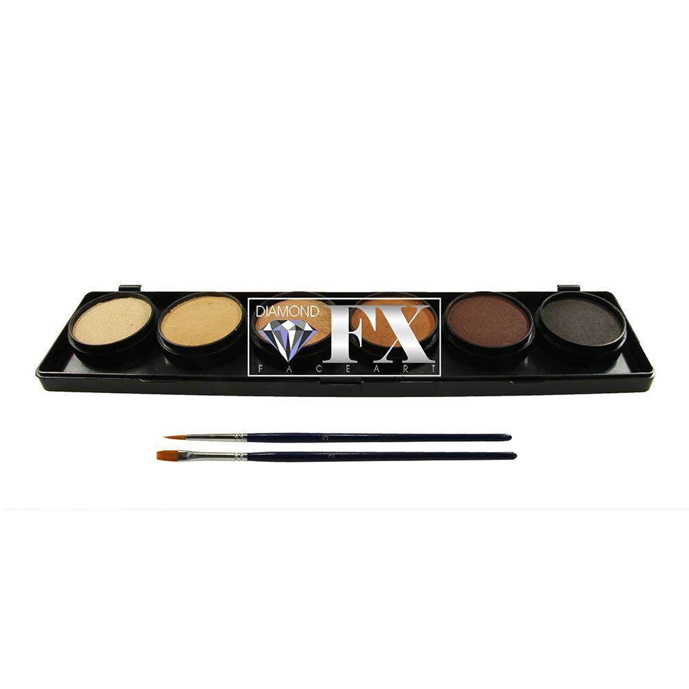 Diamond FX Skins Face Paint Palettes (6/colors - 10 gm)